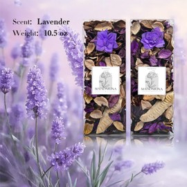 Purple Potpourri Dried Flower,Lavender Scented Bowl Filler,10.5 oz,2PCS