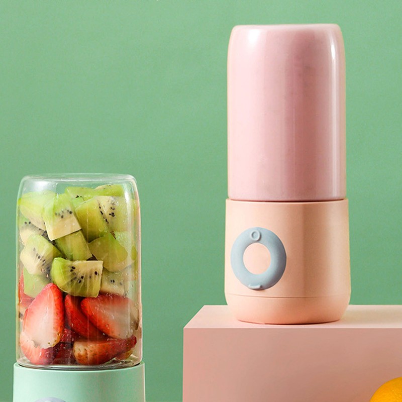 Portable Blender Juicer 6 Blades USB Rechargeable Fruit Mixer Juicer