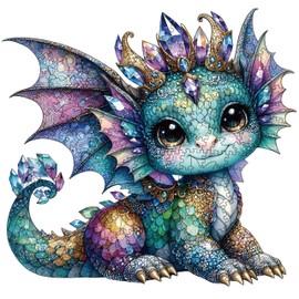 Holzpuzzle Erwachsene, 200 Teile 3D Drachen Wooden Puzzle, Einzigartiges Tierform Holz Puzzle, Kreatives Weihnachten Geschenke für Teenager und Erwachsene