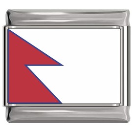 Nepal Flag Italian Charm Bracelet Jewelry Link