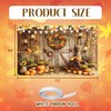 Fall Photo Backdrop Thanksgiving Banner, Autumn Maple Leaves Pumpkin Photography