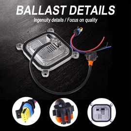 Bobuluo 1Set Xenon HID Headlight Ballast Control Unit with Igniter & D3S Bulb Compatible with Flex Explorer 10-19 Mustang 8A5Z-13C170-A DL3Z-13C170-A 10 R-034663 Xenon HID Ballast Control Module