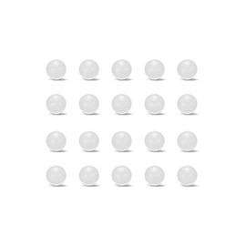 sourcing map 4mm PP Solid Plastic Balls, Precision Bearing Ball 200pcs