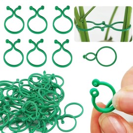 Pack of 100 Plant Clips, Plant Clips for Climbing Plants, Flower Clips, Plant Trellis Clips, Plant Tomato Clips, Trellis Clips, Clips for Plants