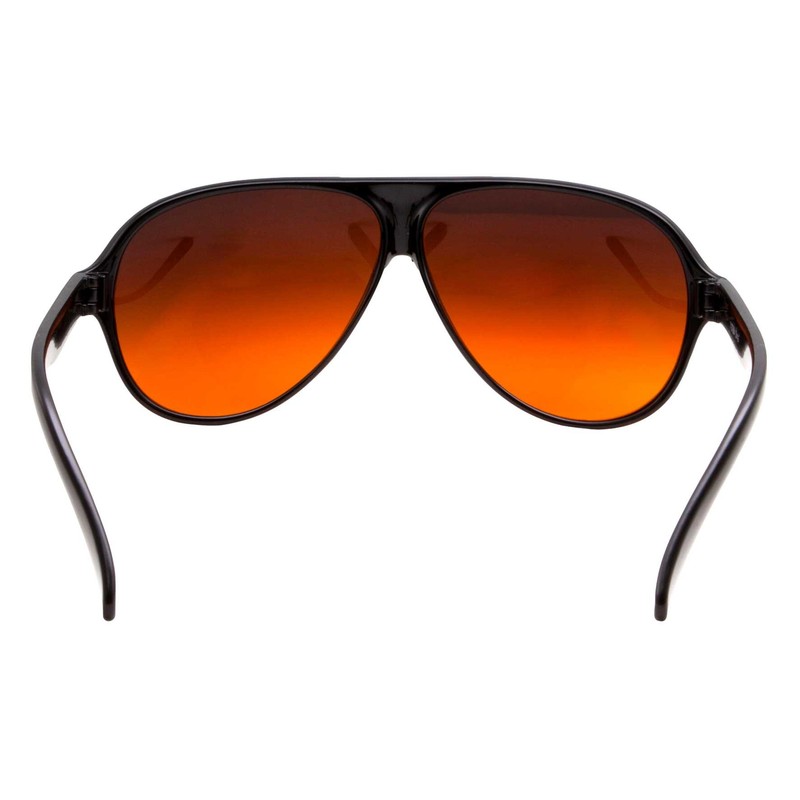 grinderPUNCH Blue Blocking Plastic Aviator Sunglasses Great for Driving Glossy