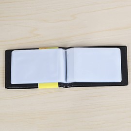 TOPDANCHUANG 2 Pcs Business Card Holder Wallet Business/Name Card Holder Business Card Holder Organiser for Placing a lot of Business Cards reasonably Easy to Carry for 40 Cards Black