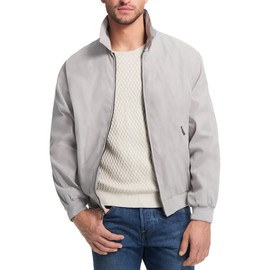 Weatherproof Men's Golf Jacket - Lightweight Windbreaker, Water-Resistant Microfiber Shell, Perfect for Golf & Casual Wear, Fog X-Large Tall, Zip-Up Jacket, Golf Outerwear