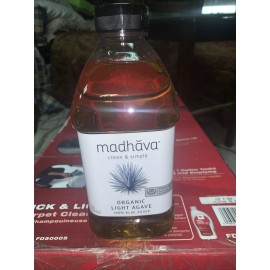 Madhava Organic Light Agave, 100% Blue Agave Sweetener Sugar Substitute, 46 oz