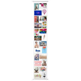 trendfinding® Photo Curtain 10 x 15 cm Portrait and Landscape Photo Pictures Postcards Format Photo Wall Photo Gallery Photo Pockets Photo Holder Pocket Curtain Photos (24 Photos Portrait / Landscape