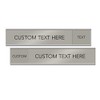 Customizable Quality Satin-Aluminum Slider Nameplates and Signs - 10 x