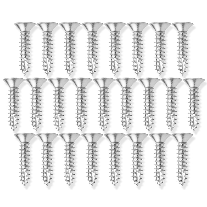 Cauldham Chrome Wood Screws #9 x 1 Inch for Door