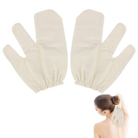 EBQOSK Gloves Raw Silk Massage Two - Finger Massage Glove, Soft Reusable Body Mitt, Ergonomic Handheld Tool for Dry Brushing & Relaxation
