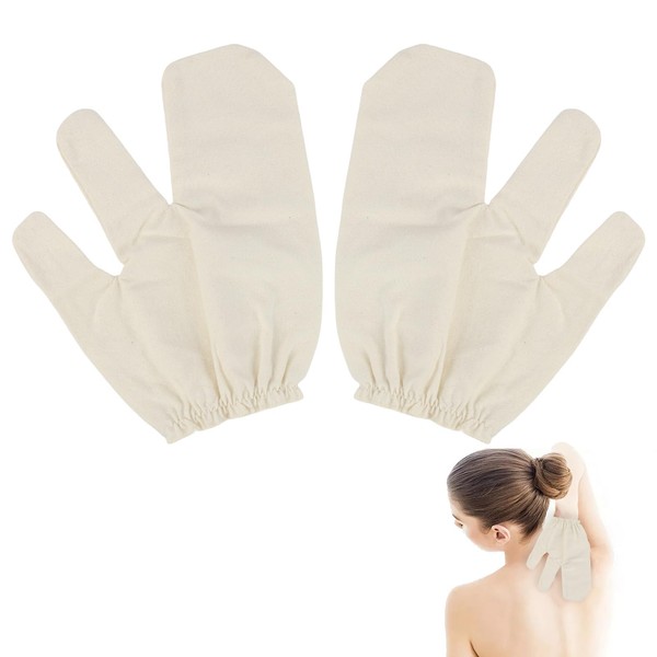 EBQOSK Gloves Raw Silk Massage Two - Finger Massage Glove,
