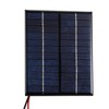 2W 12V Solar Panel with Clips Polycrystalline Silicon Solar Cell