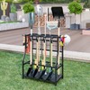 YIZAIJIA Garden Tool Organizer Holder Heavy Duty Steel Rack Up