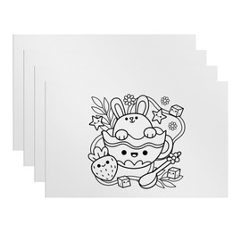 Pack of 4 ABS Plastic Plates, 30 x 20 cm Laser Blanks for Engraving, Laser Engraving Plate, Laser Engraving Material for Name Plate Front Door, Engraving Plate for DIY Cutting