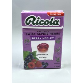 Ricola Sugar Free  Sweets Herb Drops Berry Medley 18 Drops