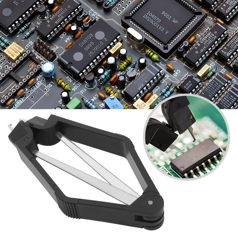 YINETTECH 2PCS Stainless Steel IC Extractor IC Chip Puller Chip