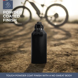 ORCA Hydra 66oz | Insulated, Stainless Steel Water Bottle with Powder Coat Finish & Silicone Grip Whale Tale Handle, Dishwasher Safe Sports Bottle — Pearl