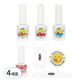 tilda base gel top gel matte top gel 10ml 3 units, 4 sets, base gel + top gel + matte top gel / tilda 베이스젤 탑젤 매트탑젤 10ml 3개, 4세트, 베이스젤 + 탑젤 + 매트탑젤