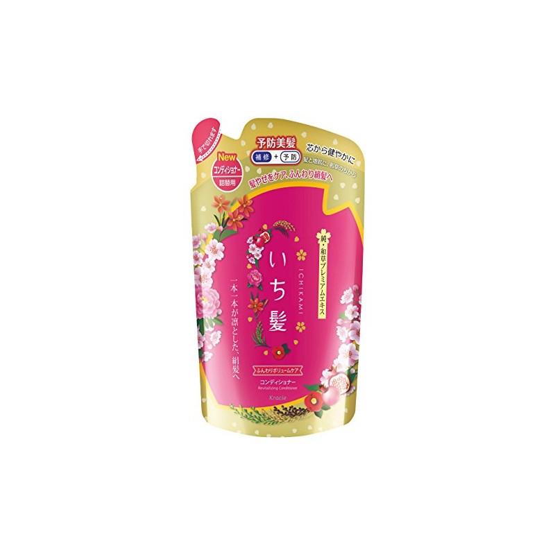 Ichikami Fluffy Volume Care Conditioner Refill, 12.0 oz (340 g)