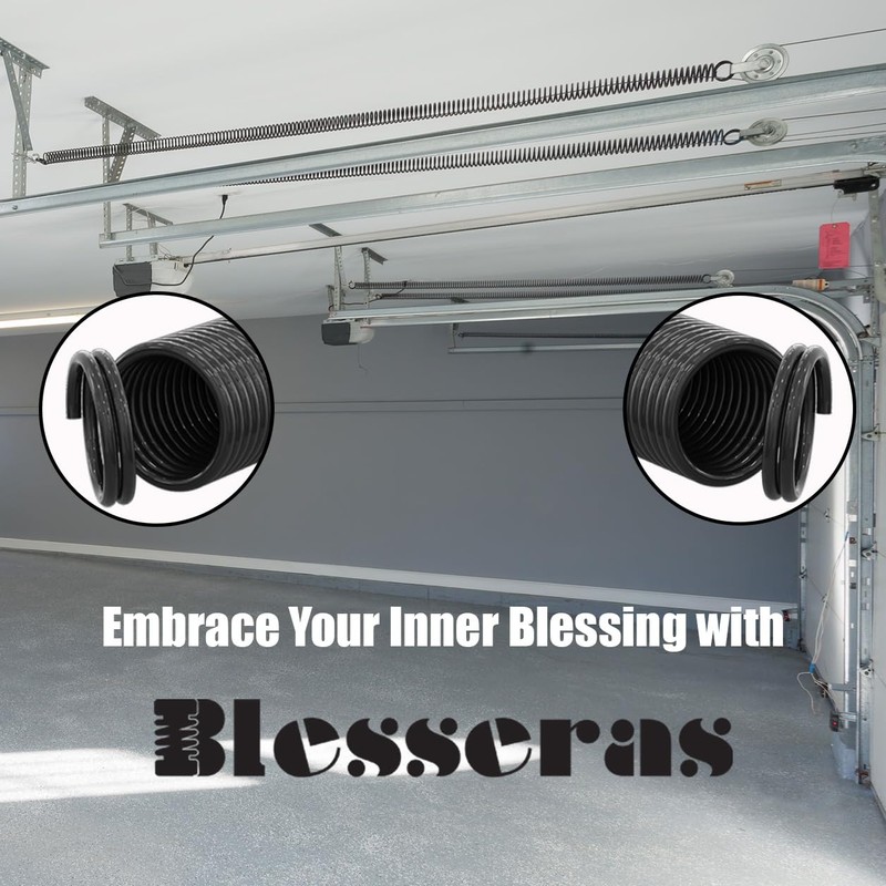 Blesseras 160-lbs. Garage Door Extension Spring Replacement Kit, 25'' Long,