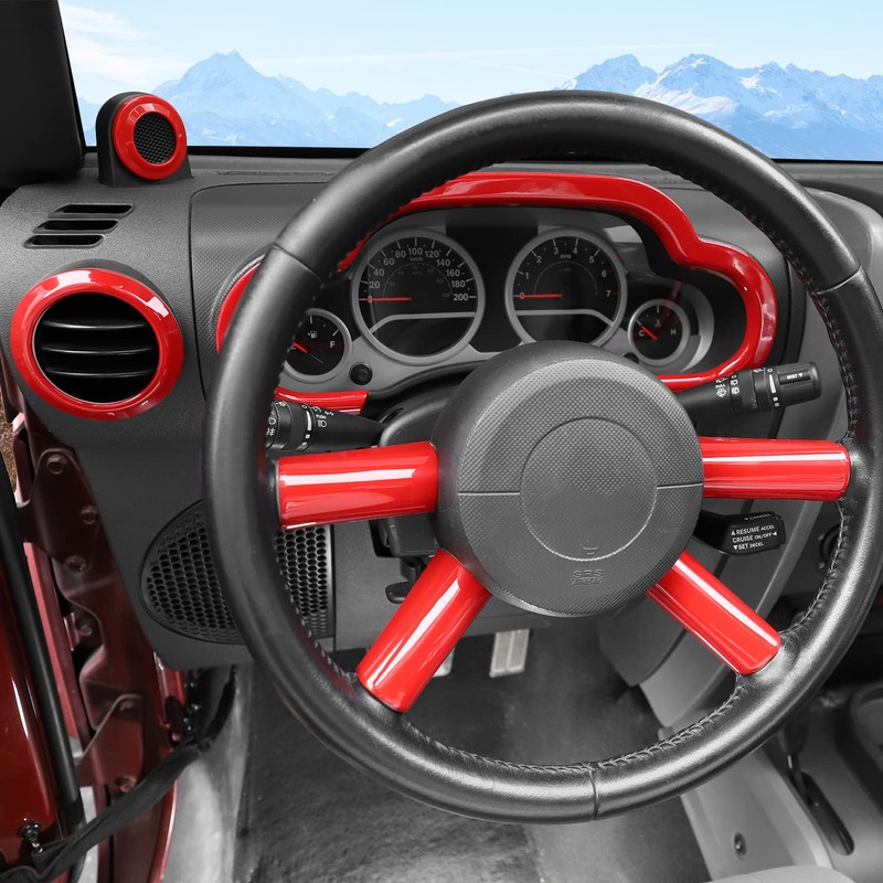 SQQP Carbon Fiber 14PCS Full Set Interior Trim Kit for