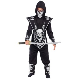 Kids Skull Ninja Costume Small (4-6)