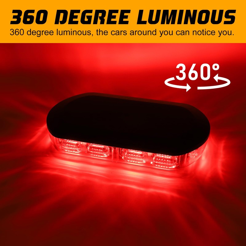 OPP ULITE Red Led Strobe Lights Rmote Control Rechargeable Wireless