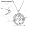 Jrêveinfini Tree of Life Necklace Women's 925 Silver with Pendant,