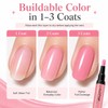 Pink Nude Nail Polish Pens 6 Colors, Quick Dry Water