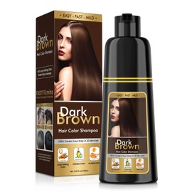 BOJICA Hair Dye Shampoo 3 in 1 for Gray Hair, Dark Brown Hair Color shampoo for Women, Natural Shampoo Hair Dye-100% Grey Hair Coverage/Herbal Ingredients - 150ml (5.07 oz)