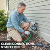 Leader Hose for Outdoor Garden Connection: 2FT 1/2" Short Hose