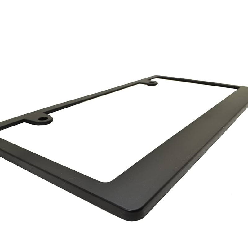 License Plate Frame, Plain, Matte, Black, DIY Original Product, For