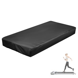 Fenghome Under Desk Treadmill Cover, Dust Proof Waterproof Treadmill Protective Cover with Drawstring for Folding Treadmill Oxford Cloth Treadmill Covers-140 x 71 x 15 cm(Black)