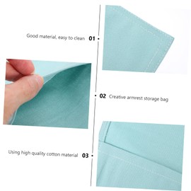 DOITOOL 1pc Sofa Armrest Storage Pouch Organizer Bag for Living Room Easy to Clean Sundries Holder for Remote Controls Gadgets Accessories for Home Office Use