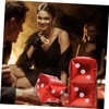 WHAMVOX 5pcs Cube Dice Aluminum Foil Balloons Las Vegas Party