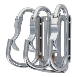 Sankyo Corporation DT-THB-813 DBLTACT Carabiner Tool Difference (Curved Gate x Claw) Triple Silver