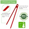 3PCS Silicone Kitchen Tongs Set - Perfect for Cooking &