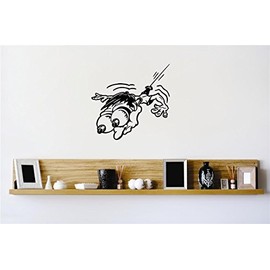 Home Wall Decals Bungee Jump Critter Animal Stylish Bedroom Stickers DIY Removable Originality Stickers - Size: 30 in x 43 in