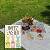 Cute Bunny Design, Spring Easter Garden Flag, 12x18 Inch Weather-Resistant
