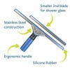Squeegee & Window Washer Combo - Professional Grade Cleaning Tool