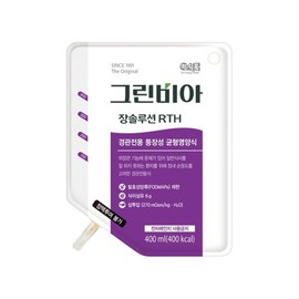 Jungshin 정식품그린비아 장솔루션 RTH 경관식 등장성 균형영양식 환자식 400mlx20포 Jeongsik Food Greenvia Jang Solution RTH Enteral Feeding Isotonic Balanced Nutritional Diet Patient Meal 400ml x 20 Packs