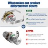 XMZ-DDUP Commercial Door Handle for Restroom, Vacant Occupied Bathroom Lock,