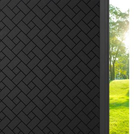 rabbitgoo Blackout Window Privacy Film, Frosted Glass Static Cling Sticker, Vinyl Covering for Home Office Bathroom Decorative, 23.6 x 78.7 inches