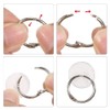 30PCS Self Adhesive Ceiling Hook Hanging Hook with Binding Rings,
