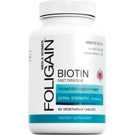 Cabello Hermoso Increíble Biotina 10,000 60 Tabletas                                                                                                  