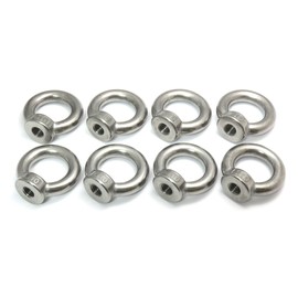 FregocS Eye Nut M10 Stainless Steel Convenient Set of 8 ENSM10-8p