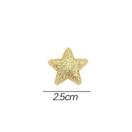 Vokowin 100PCS Golden Star Patch Iron On Applique Patches Star Embroidered Sew On Repair Patches Clothing Decorative Patch for Jackets Dress T-Shirt Backpack Hat Bag DIY (Golden) (K346-1)