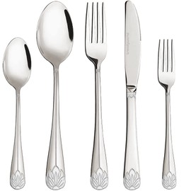Silverware Set Limited Edition – 30 Piece Family Dinnerware Set – Flatware Set for 6 – Silver Tableware Set – Spoons, Knives, Teaspoons, Forks, Salad Forks